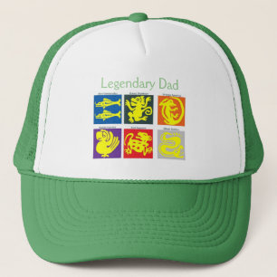 Legendäre Trucker Hat in Green Truckerkappe