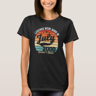 Legendäre Vintage 22. Geburtstage wurden im Juli 2 T-Shirt