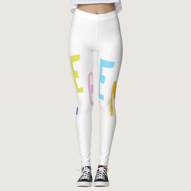 legendäre Wortart Leggings (Vorderseite)