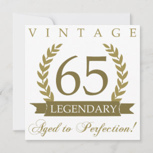 Legendärer 65. Geburtstag Karte