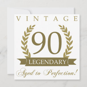 Legendärer 90. Geburtstag Karte