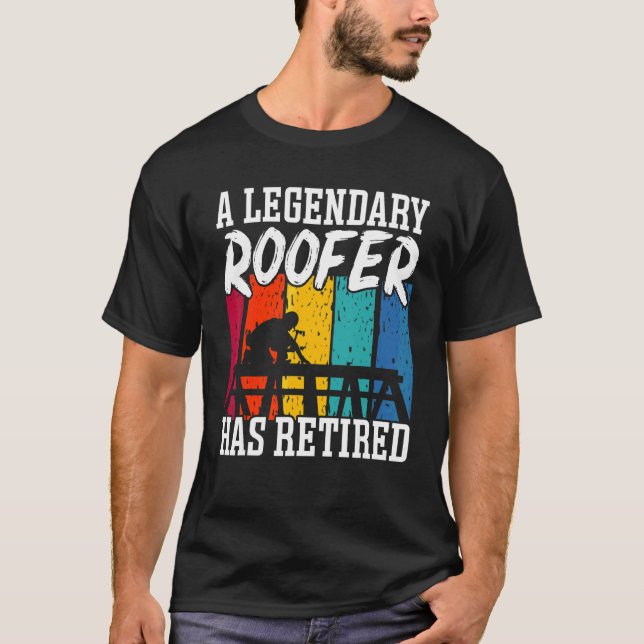 Legendärer Dachdecker hat Dachdecker-Dacharbeiter  T-Shirt (Vorderseite)