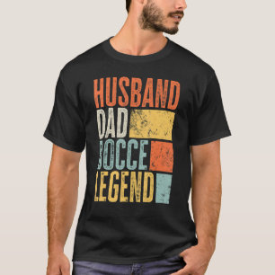 Legendärer Ehemann Boccia-Kugel Papa Vater Beste T-Shirt