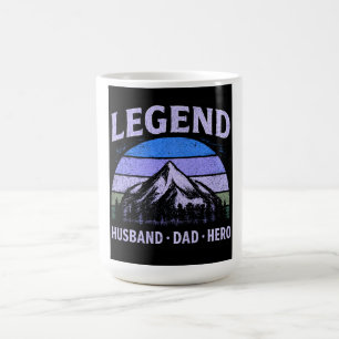 Legendärer Ehemann Vater Held Vintage Vatertag Kaffeetasse