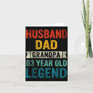Legendärer Ehemann Vater Opa 63 Illustration Karte