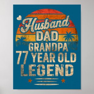 Legendärer Ehemann, Vater und Opa seit einem Jahr Poster