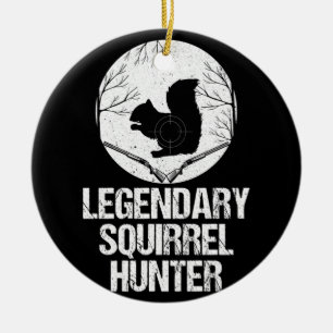 Legendärer Eichhörnchenjäger Keramik Ornament