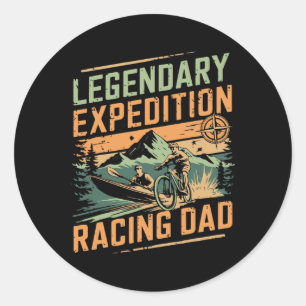Legendärer Expeditionsrenn-Vater Mountainbiken Pa Runder Aufkleber