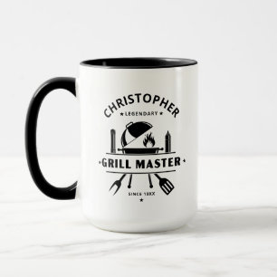 Legendärer Grillmeister Benutzerdefinierter Name Tasse