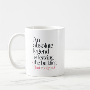 Legendärer Kollege Abschied Neue Arbeitsstelle Zit Kaffeetasse