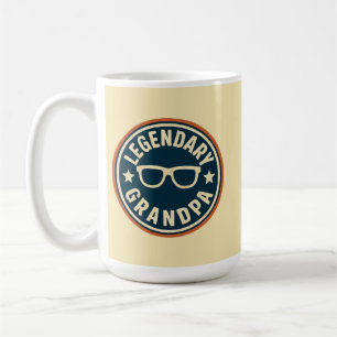 legendärer Opa Retro-Abzeichen Kaffeetasse