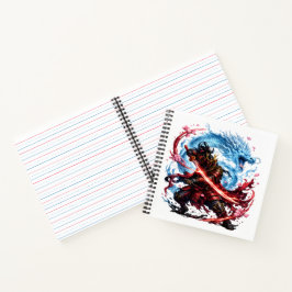Legendärer Samurai & Blue Dragon Becher | Japanisc Notizbuch