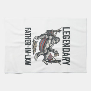 Legendärer Schwiegervater Sasquatch Vintage-Shirt  Geschirrtuch