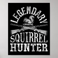 Legendäres Eichhörnchen-Jäger-T-Shirt Jagd Lustig