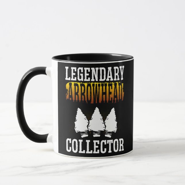 Legendary Arrowhead Collector Seventies Retro Tasse (Links)