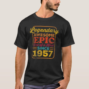 Legendary Awesome Epic Since 1952 Vintage Birthday T-Shirt