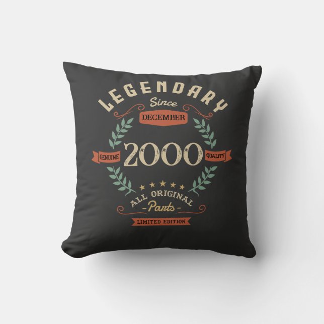 Legendary Birthday Geschenk Custom Kissen (Vorderseite)