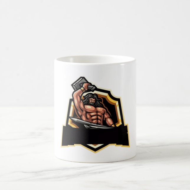 Legendary Blacksmith Warrior Emblem Kaffeetasse (Mittel)
