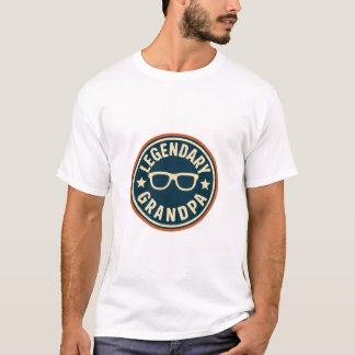 legendary grandpa retro badge T-Shirt