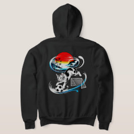 Legendary Japanese Soccer Cat - Streetwear Gift Hoodie