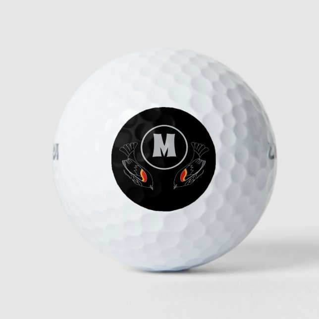Legendary Pappa und Birdie Whisper Red Wing Bird G Golfball (Vorderseite)