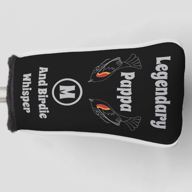 Legendary Pappa und Birdie Whisper Red Wing Bird Golf Headcover (Vorderseite)