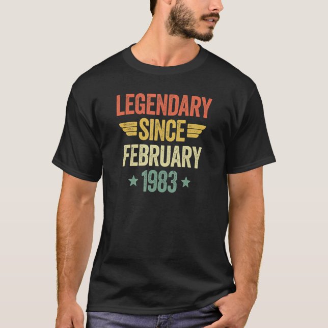 Legendary Since February 1983 T-Shirt (Vorderseite)