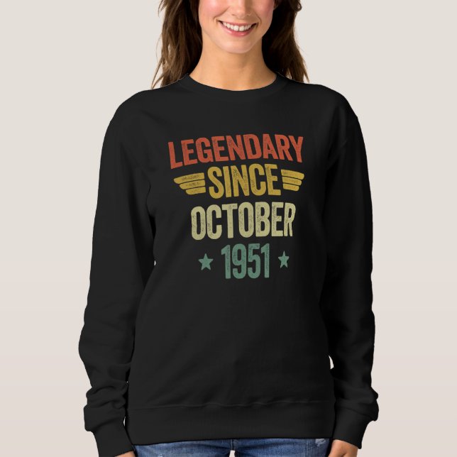 Legendary Since October 1951 Sweatshirt (Vorderseite)