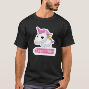 Legendary Unicorn Adoptier Me Gamer Girl Pet T-Shirt