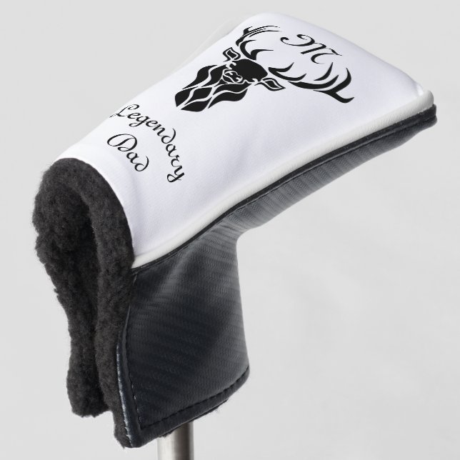 Legendary Vater Buck Silhouette Golf Head Cover Headcover (3/4 Vorderseite)