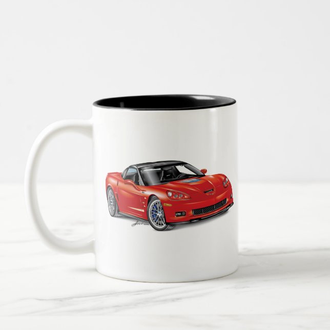 LEGENDARY Z-R-ONE AUTOMOBILE ART ZWEIFARBIGE TASSE (Links)
