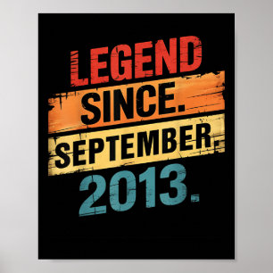 Legende 2013 12. Geburtstagsgeschenke Für Jungen M Poster