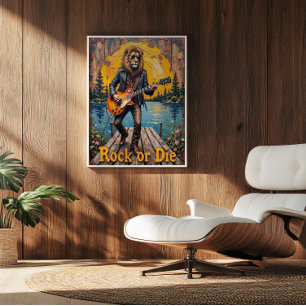 Legende am Seeufer: Löwen-Anthem Poster