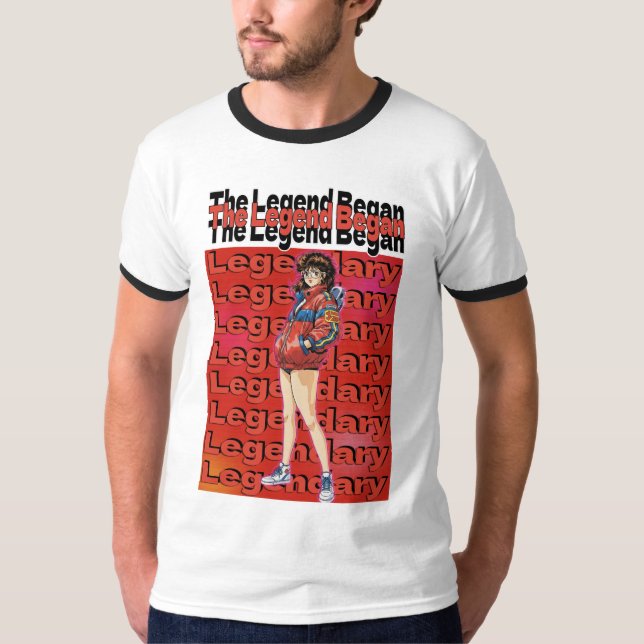 Legende begann  T-Shirt (Vorderseite)