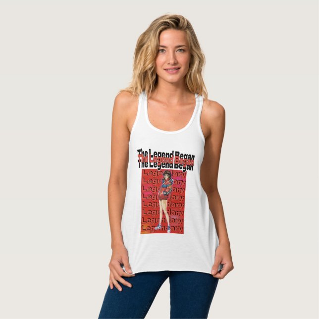 Legende begann  tank top (Vorderseite Vollansicht)
