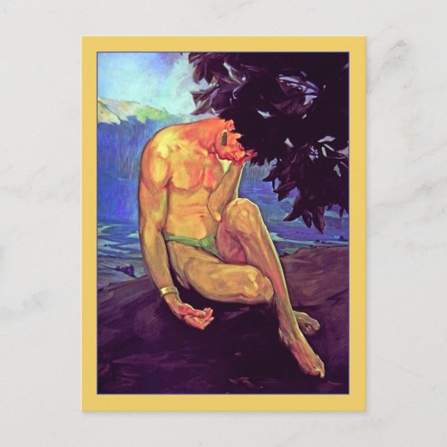 Legende der Vulkane von Saturnino Herran Postkarte (Vorderseite)