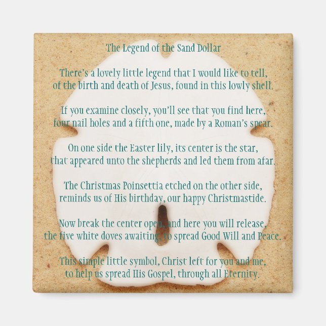 Legende des Sand-Dollar-Magnet Magnet (Vorne)