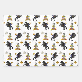 Legende des Sleepy Hollow Headless Horseman Gif Geschenkpapier Set