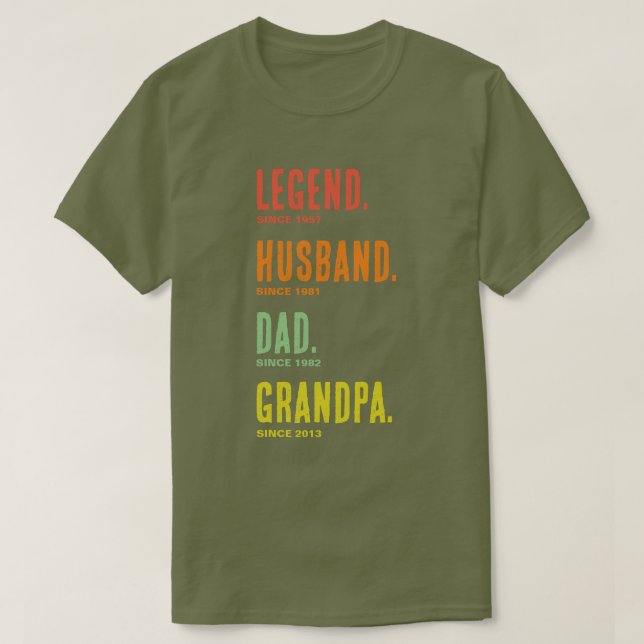 Legende Ehemann Vater Opa seit T - Shirt (Design vorne)