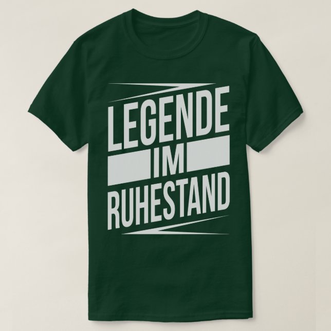 Legende im ruhestand white T-Shirt (Design vorne)