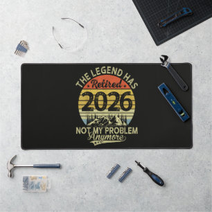 Legende ist 2026 in Rente gegangen, nicht mein Pro Schreibtischunterlage