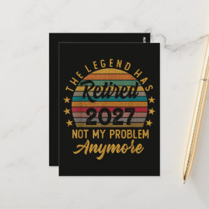 Legende ist 2027 in Rente Nicht mehr mein Problem Postkarte