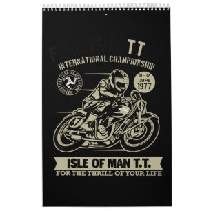 Legende mit Motorrad-Racing Kunstgift Kalender