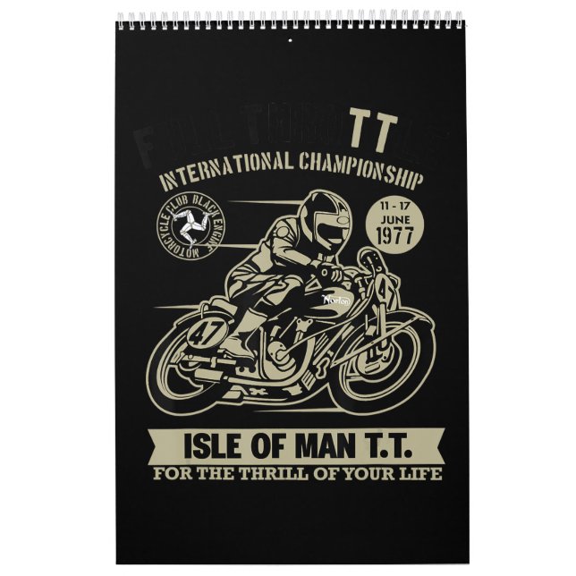 Legende mit Motorrad-Racing Kunstgift Kalender (Titelbild)