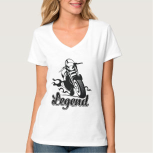 Legende Motorrad-T - Shirt Foto drucken