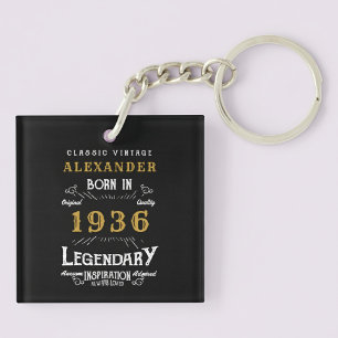 Légende personnalisée 90e anniversaire 1936 Vintag