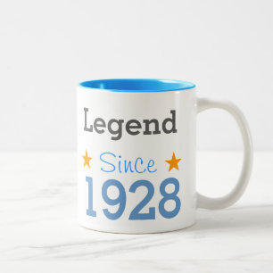 Legende seit 1928 zweifarbige tasse