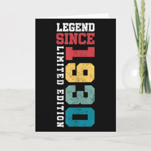 Legende seit 1930 limitierte Auflage 95 Jahre alt  Karte