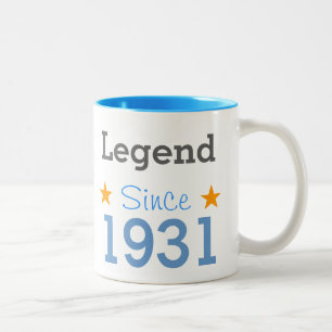 Legende seit 1931 zweifarbige tasse