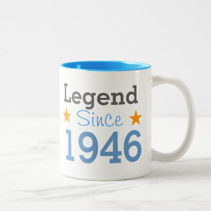 Legende seit 1946 zweifarbige tasse